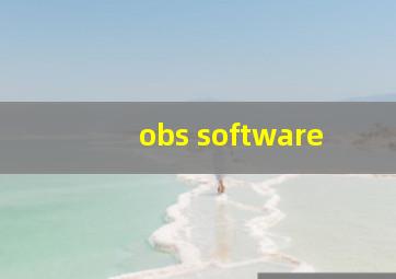 obs software